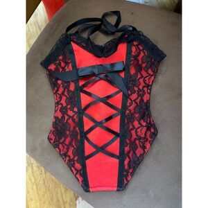 Passion Parties Satin and Lace Corset Fabric Gift Bag Like New